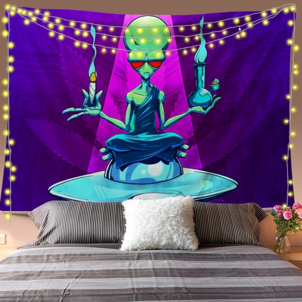 Alien Hemp Tapestry
