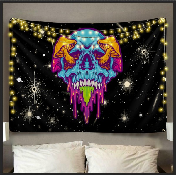Space Skull Tapestry