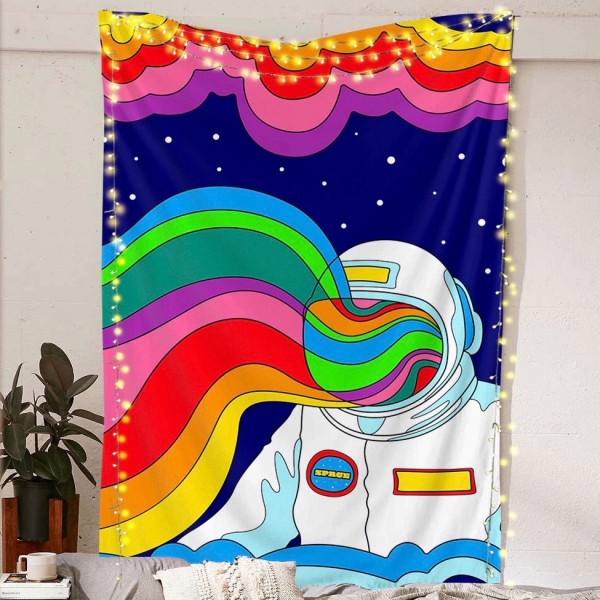 Rainbow Astronaut Tapestry