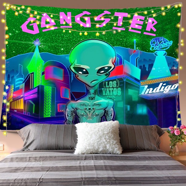 Gangster Alien Tapestry