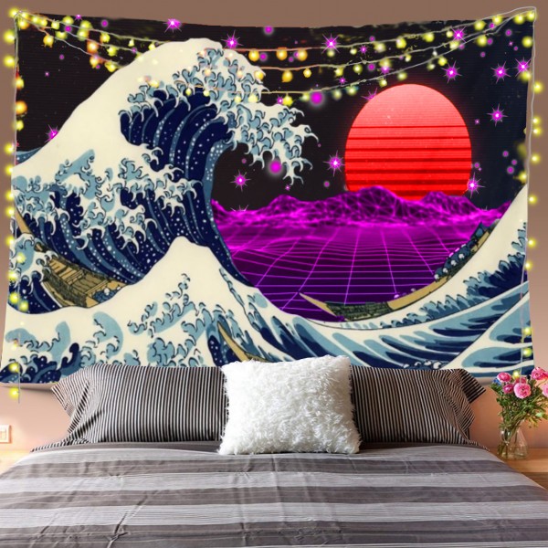 Cyber Waves Tapestry