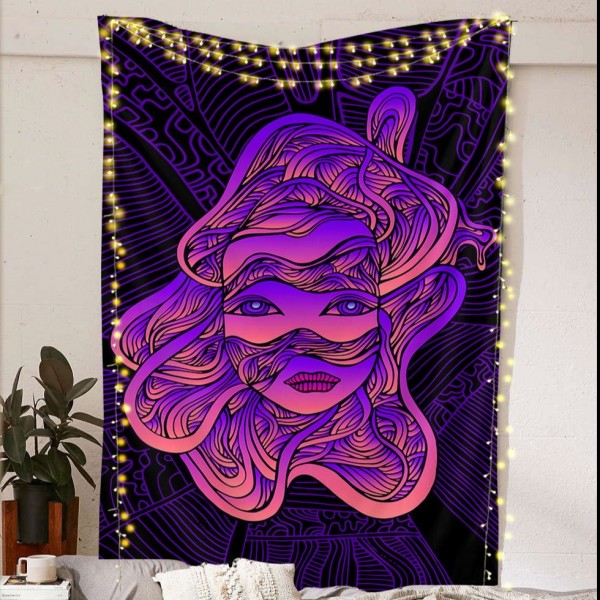 The Purple Girl Tapestry