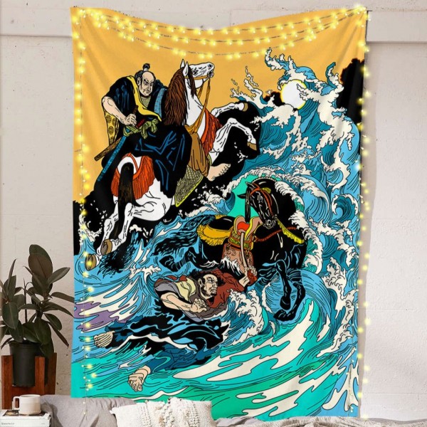 Samurai Wave Tapestry