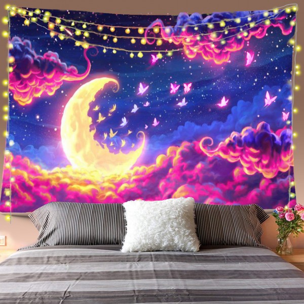 Moon Butterflies Tapestry