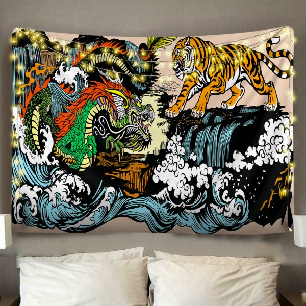 Dragon Tiger Tapestry