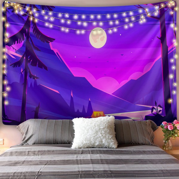 Purple Woods Tapestry