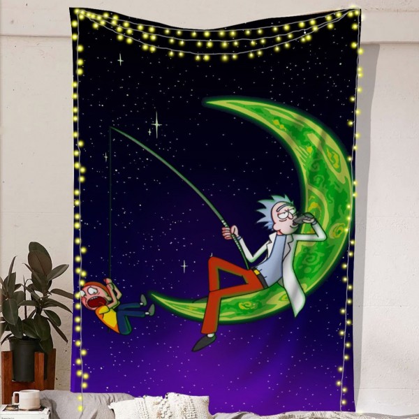 Fishing Morty Tapestry