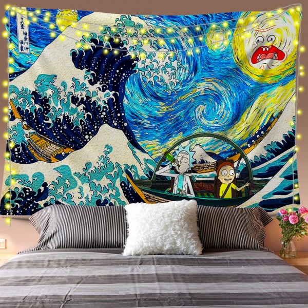 Ricks Waves Tapestry