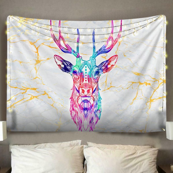 Colorful Deer Tapestry