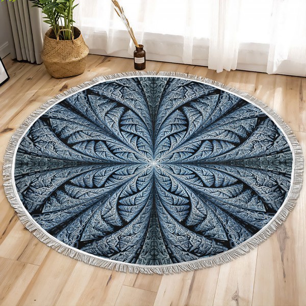 Crazy Fractal Circle Tapestry