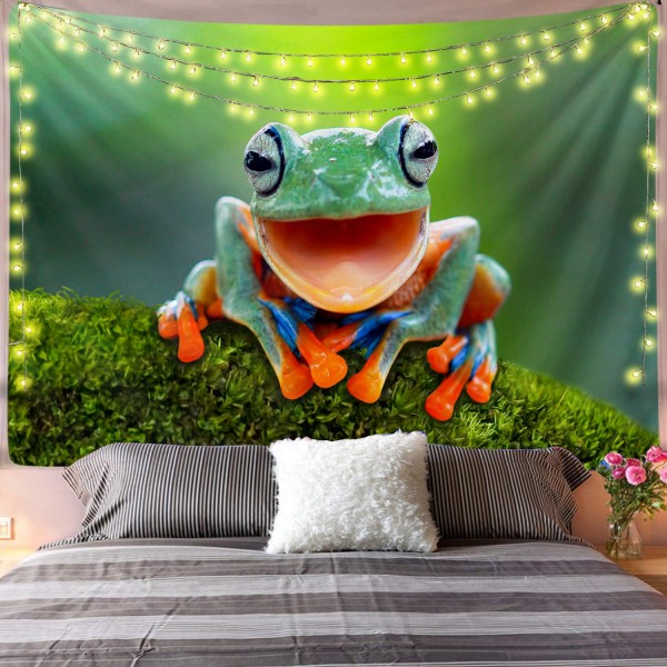 Real Happy Frog Tapestry