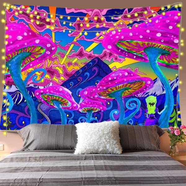 Psychedelic Mountains Tapestry