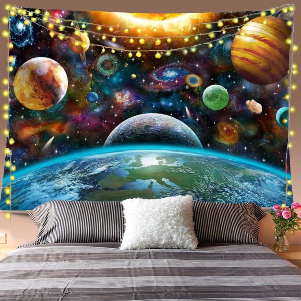 Trippy Universe Tapestry