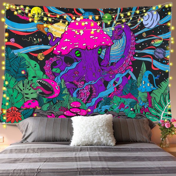 Mushroom Squid Tapestry