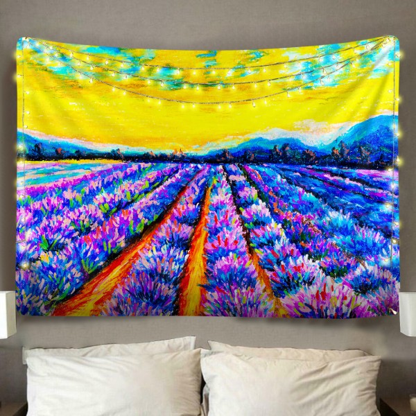 Purple Flower Farm Tapestry