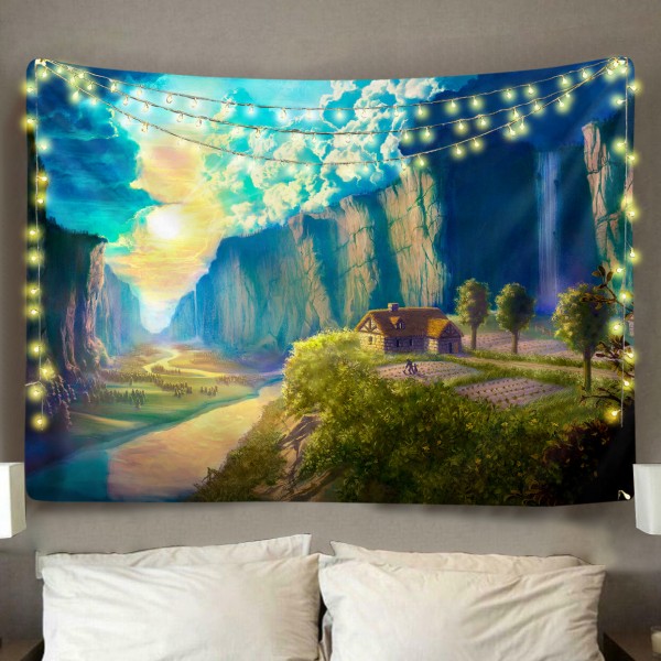 Fantasy Valley Tapestry