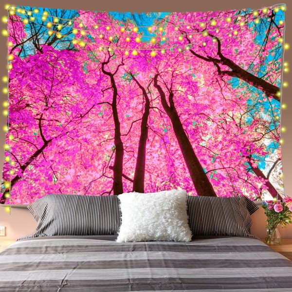 Psychedelic Trees Tapestry