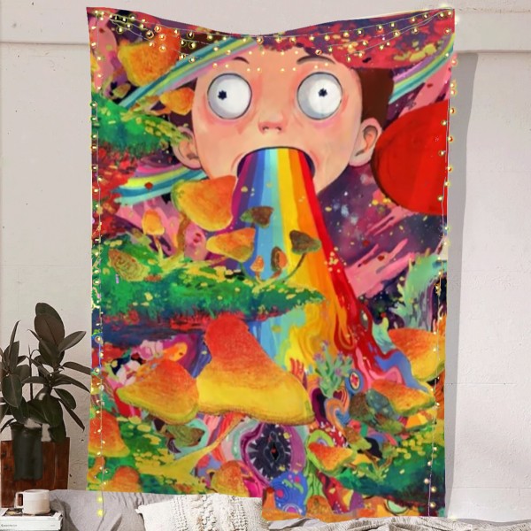 Psychedelic Morty Tapestry