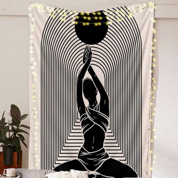 Meditation Woman Tapestry