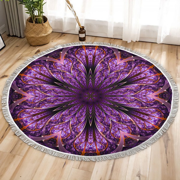 Fractal Zoom Circle Tapestry