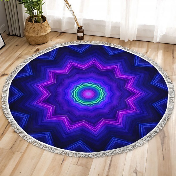 Deep Purple Circle Tapestry