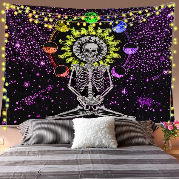 Skeleton Meditation Tapestry