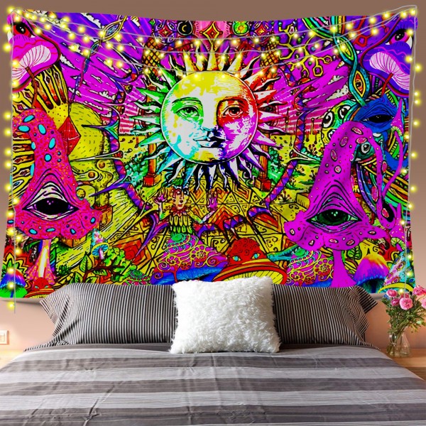 Psychedelic Sunshine Tapestry